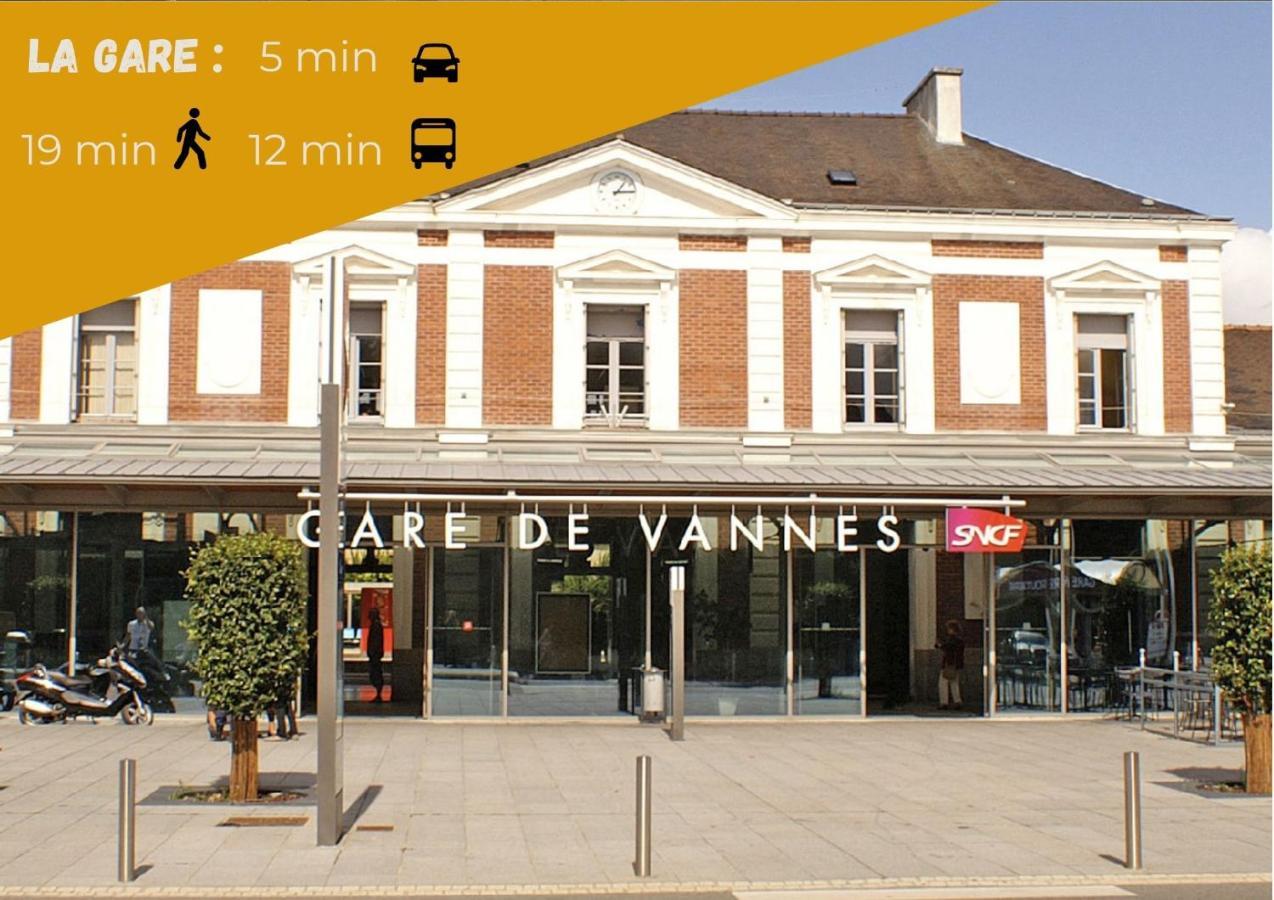 La Pause De Merimee - Jardin - Parking Vannes Luaran gambar